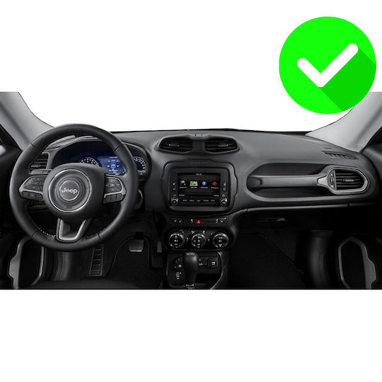 Carmedia Ηχοσύστημα Αυτοκινήτου για Jeep Renegade 2014+ (Bluetooth/USB/WiFi/GPS/Apple-Carplay/Android-Auto) με Οθόνη Αφής 9"