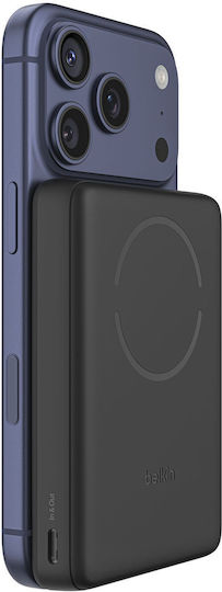 Belkin BoostCharge Slim MagSafe Qi2 Power Bank 10000mAh Black