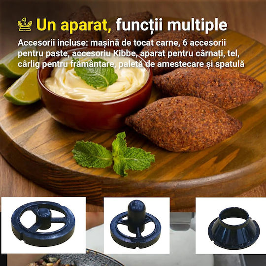 KB Elements Mixer Planetar 2000W Cu Bol Din Inox 7.5lt Gri