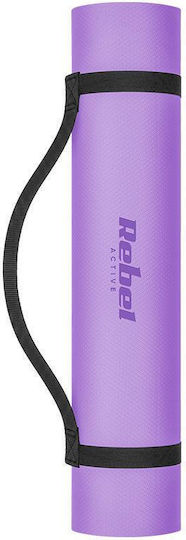 Rebel Active Στρώμα Γυμναστικής Yoga Μωβ (183x61cm)