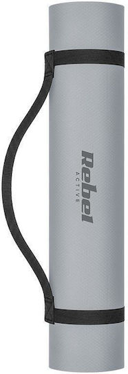 Rebel Active Yoga Exercise Mat Grey (183x61cm)