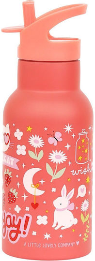 A Little Lovely Company Plastic Kids' Dinner Set 0.35lt Pink