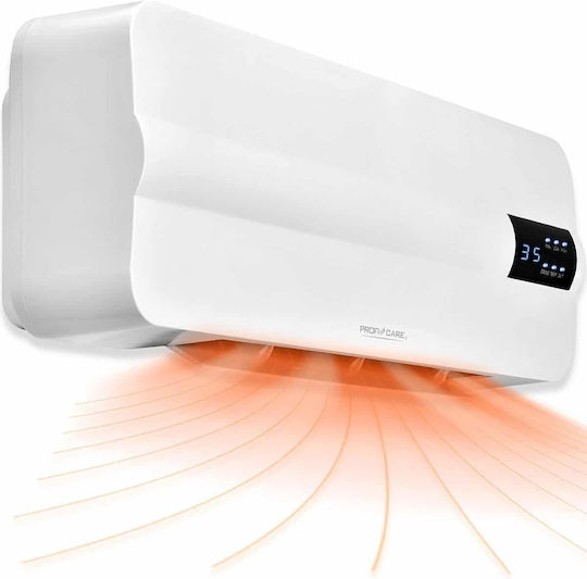 ProfiCare Keramisches Ventilatorenheizung Allgemeine Verwendung Wandmontiert Weiß 2000W