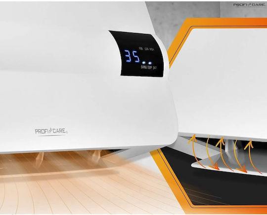 ProfiCare Keramisches Ventilatorenheizung Allgemeine Verwendung Wandmontiert Weiß 2000W