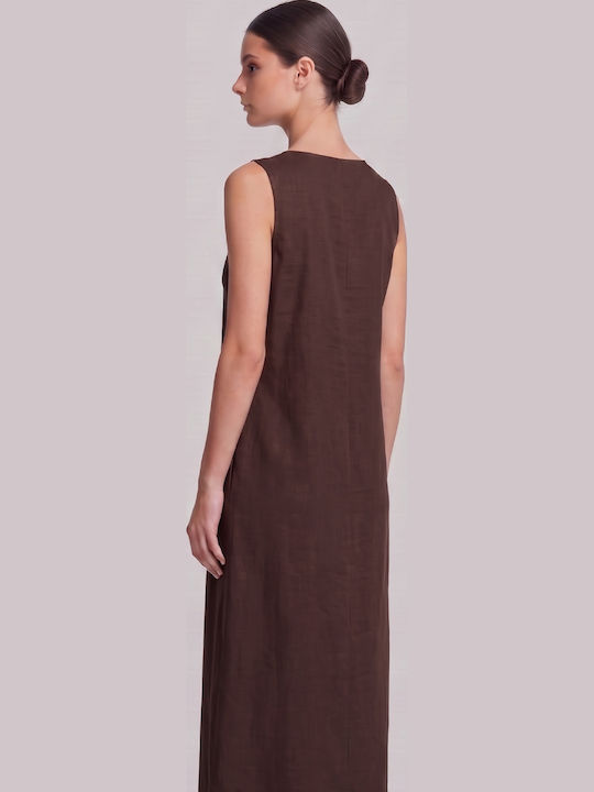 Summer Maxi Brown Dress