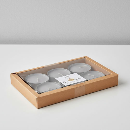 Mondex Aromatic Tealights In Grey Colour 6 Pieces