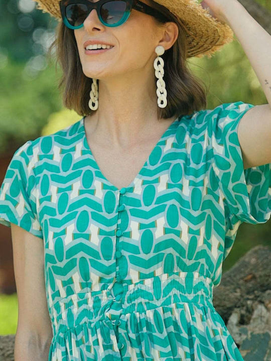 Καλοκαιρινό Midi Σεμιζιέ Φόρεμα Isadora Dress