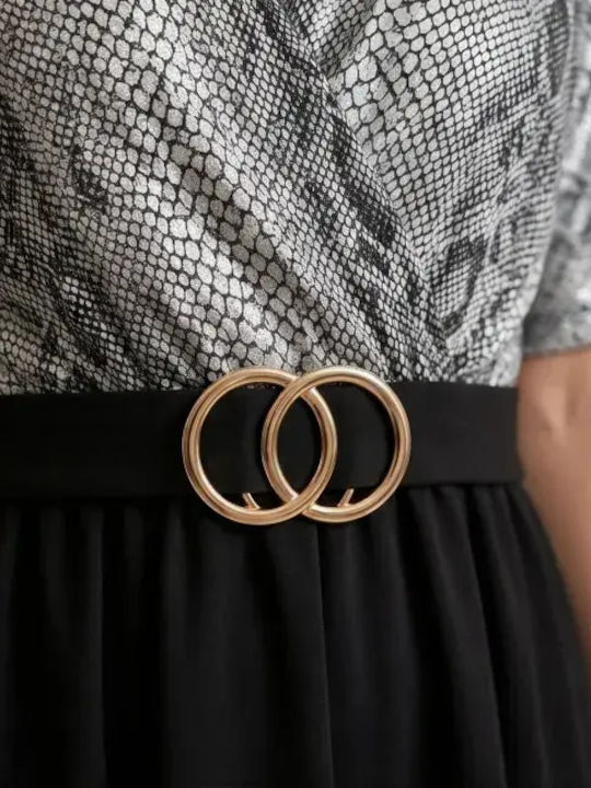 Sommer Midi Abendkleid Schwarz