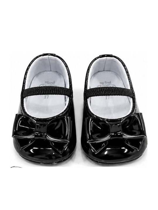 Chicco Weiche Sohlenschuhe für Babys Ballerinas Schwarz