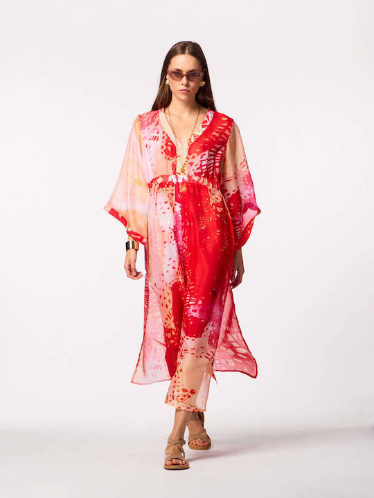 Achilleas Accessories Дамско Дълго Кафтан Плажно Облекло Jolie Kaftan