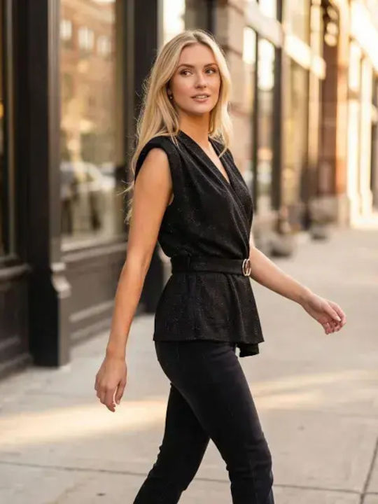 Damen Bluse Schwarz