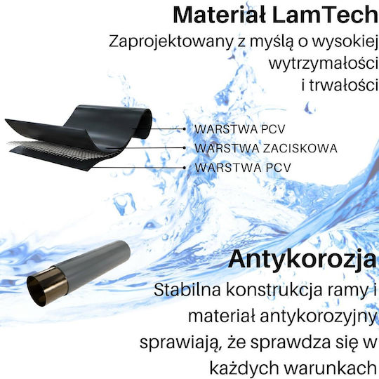 Jilong Πισίνα PVC 3701lt με Μεταλλικό Σκελετό 300x207x66εκ.