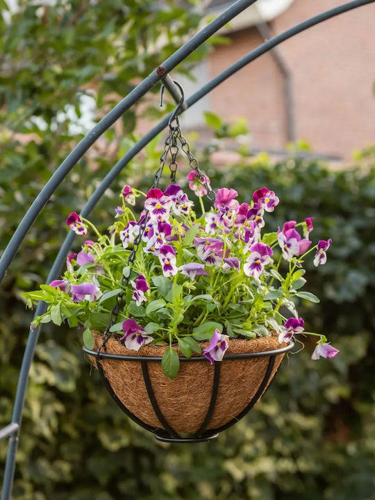 Esschert Design Hanging Metal Plant Pot Green