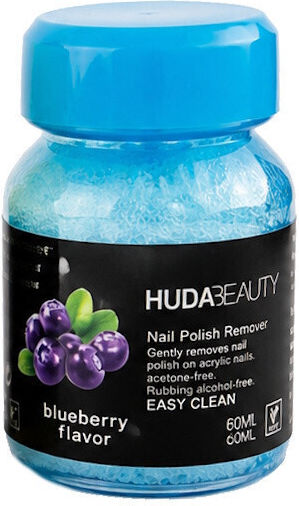 Gentle Nail Polish Remover Fruit Scent 65ml Sponge Blueberry