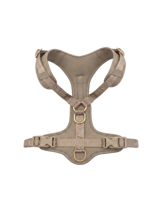William Walker Кожено Кучешко Повод Plain Premium Бежов Y-Harness Меко Кожа XL 69-100см