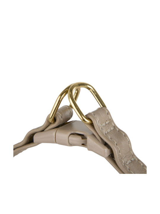 William Walker Pico Leather Step-in Dog Harness Beige for Small Dogs & Puppies L 45-60cm