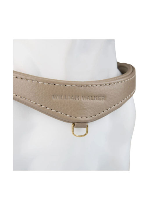 William Walker Pico Leather Step-in Dog Harness Beige for Small Dogs & Puppies L 45-60cm