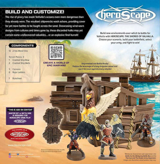 Επέκταση Παιχνιδιού Heroscape Terrain Expansion Shores of Valhalla 14+ Ετών (EN) Renegade Game Studios