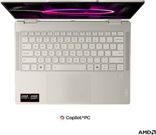 Lenovo Yoga 7 2-in-1 14ILL10 14" OLED Touchscreen 120Hz (Ultra 7-256V/16GB/512GB SSD/W11 Home) Seashell (GR Keyboard)