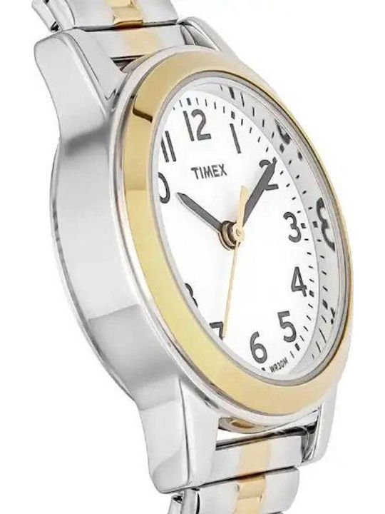 Timex Ρολόι Μπαταρίας με Μεταλλικό Μπρασελέ