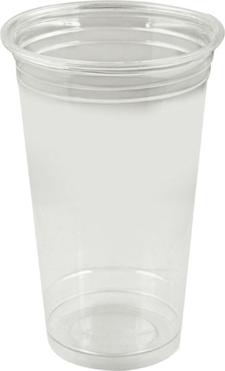 Plato Plus Ποτήρι μιας Χρήσης Πλαστικό Διάφανο 600ml 50τμχ