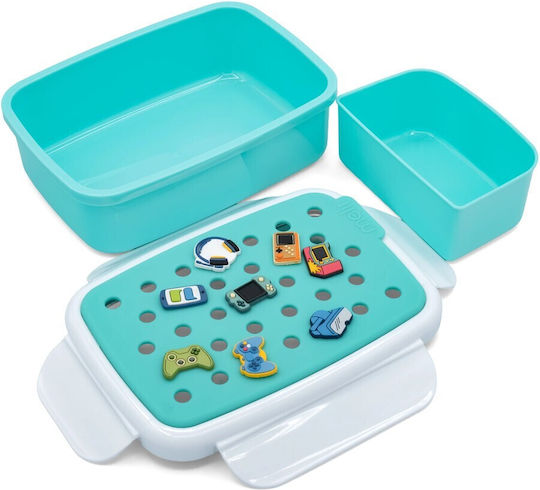 Melii Bento Plastic Kids Food Container 0.88 Litre Blue