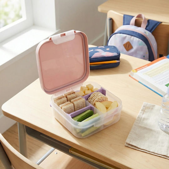 Melii Mini Kids' Food Container Made of Silicone 1.24 Litre Pink