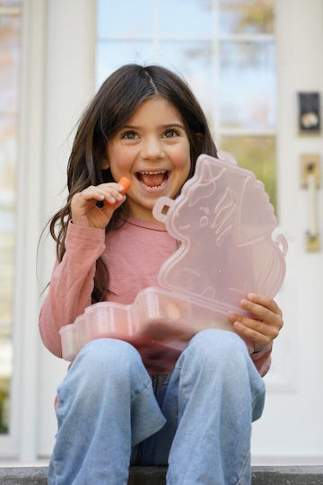 Melii Snackle Cutie De Prânz Pentru Copii Din Plastic Tematică Unicorni 1.115 Litri
