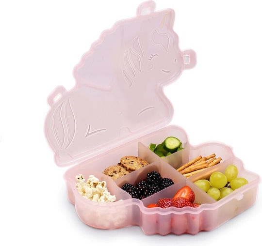 Melii Snackle Cutie De Prânz Pentru Copii Din Plastic Tematică Unicorni 1.115 Litri