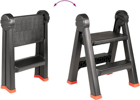 vidaXL Σκαλοσκαμπό Πλαστικό με 1 Σκαλοπάτι 63cm
