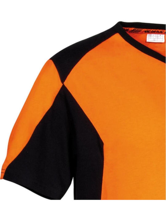 T-shirt Εργασίας Cofra Sesma Orange Black