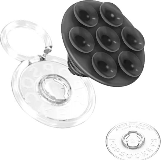 Popsockets Popsockets Poptop Translucent Suck-up Phone Holder Stand Black