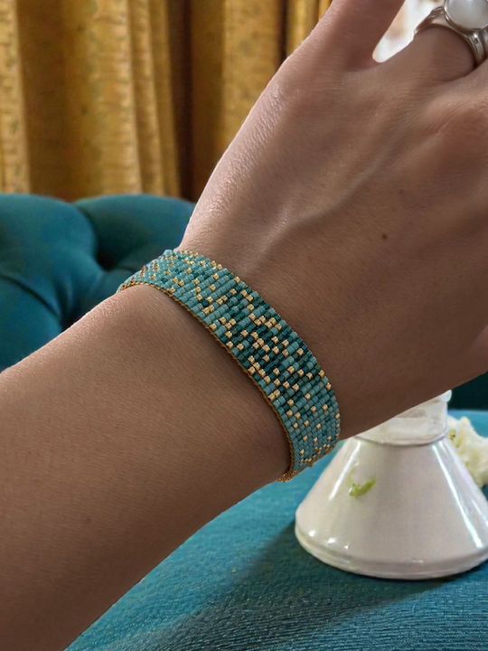 Ezera Damen Armband Kette aus Stahl Vergoldet 15cm