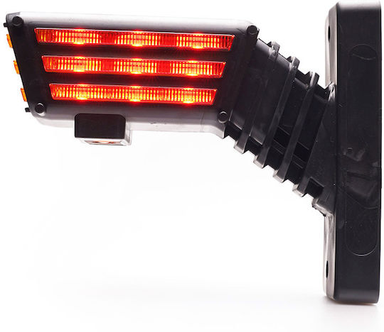 Led Triple Side Volume Light Horn Type Short Was Flash Function 12v24v Left
