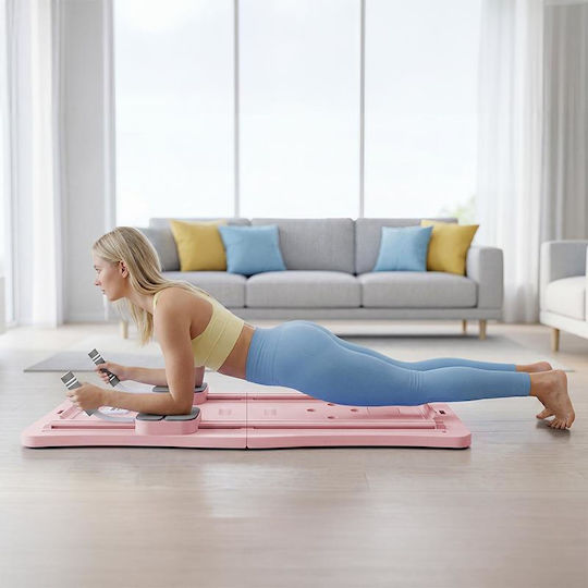 Rebel Active Placă Pilates 9 în 1 Rba-3069-pk Greutate Maximă 150 Kg Roz