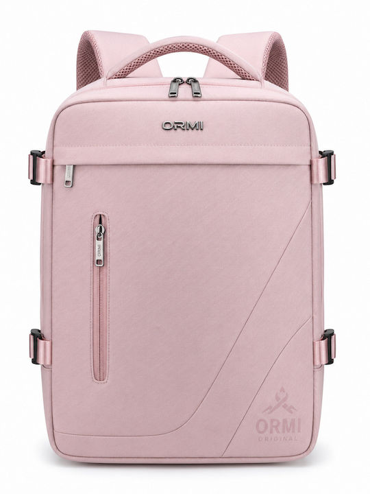 Ormi Rz29053 Travel Backpack 40x20x30cm Cabin Size Air Compression System Laptop Compartment & Large Capacity Pink