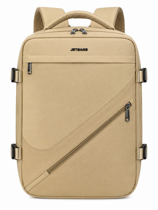 Jetbags Rz29051 Раница За Пътуване Cabin Size 40x20x30cm Водоустойчива Джоб За Laptop & Клапан За Компресия Каки