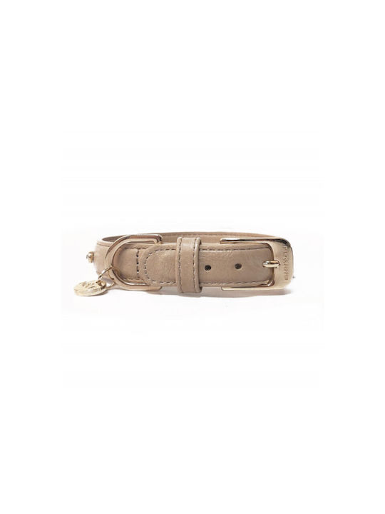Milk & Pepper Кожено Ошийник За Куче С Кристали Buckingham Бежов S45 35-39см 2см