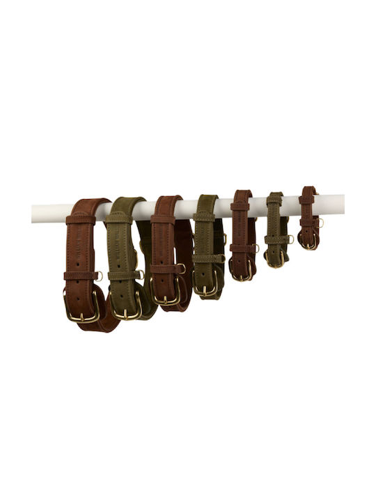 William Walker Wasserfestes Lederhalsband Hundehalsbänder Nubuck Braun Heritage Collection XLarge 50cm