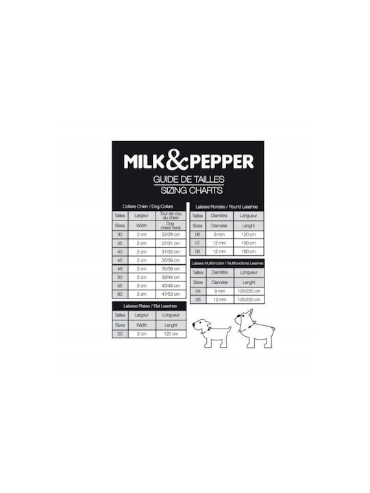 Milk & Pepper Hundehalsband Edward S45 35-39cm 2cm