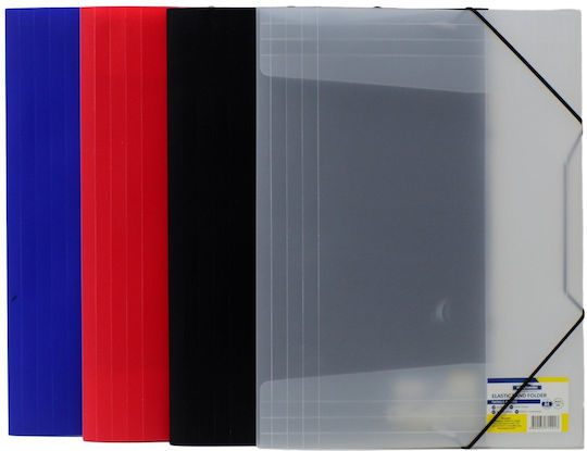 Office 1 Folder Pp Elastic Red
