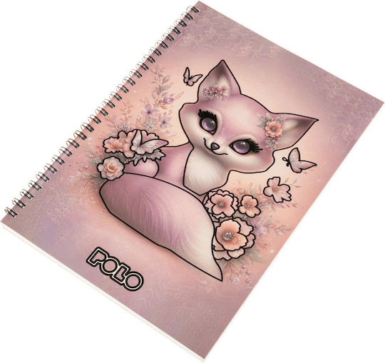 Polo Spiral Ruled Notebook A4 4 Subjects (Miscellaneous Designs)