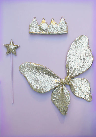 Carnival Wings Gold with Sequins