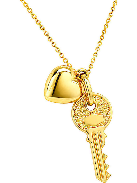 Xryseio Charm Herz aus 14K Gold NΚ10793