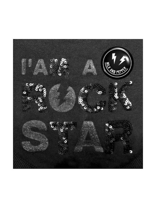 Milk & Pepper Φούτερ Σκύλου « I’m A Rock Star » Ozzy Μαύρο 41
