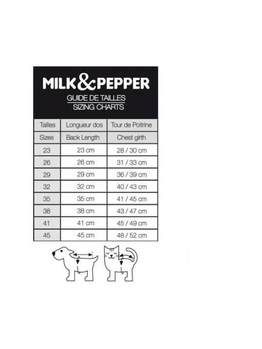 Milk & Pepper Dog Coat Waterproof Blue
