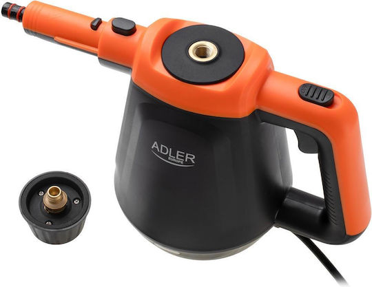 Adler Handdampfreiniger mit Druck 3,5bar mit Stielgriff