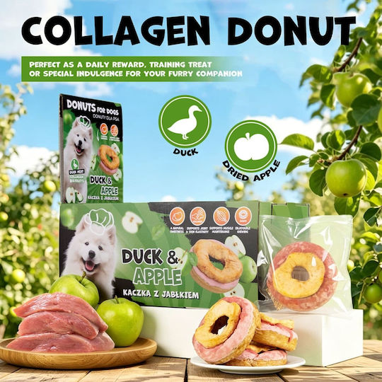 Uniq Hundeleckerei mit Ente, Apfel, Rindfleisch, Fleisch, Huhn und Kalb 30g 10Stücke