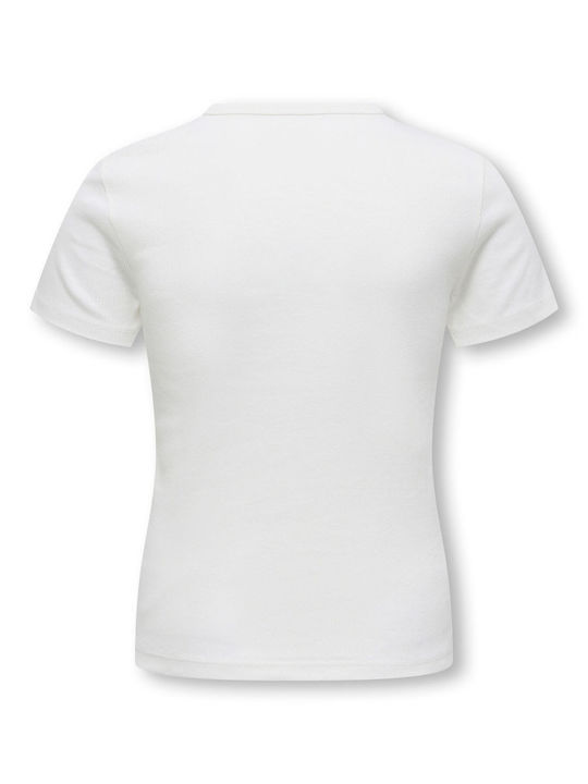 Kinderoberteile T-Shirt Weiß