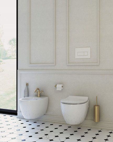 Deante ADT M721 Inox Badezimmer Mülleimer Weiß